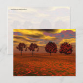 Najaars kleuren Maple Trees Art Gifts Briefkaart (Voorkant / Achterkant)