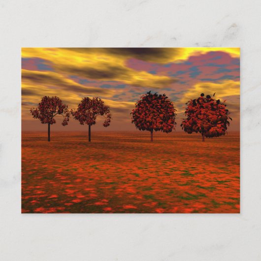 Najaars kleuren Maple Trees Art Gifts Briefkaart (Voorkant)