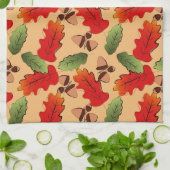 Najaars kleurenslantaarn theedoek (Gevouwen)