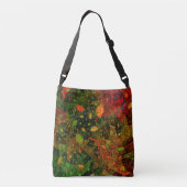 Najaars kleurrijk decoratief ontwerp crossbody tas (Achterkant)