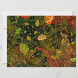 Najaars kleurrijk decoratief ontwerp feestdagenkaart