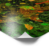 Najaars kleurrijk decoratief ontwerp foto afdruk (Hoek)