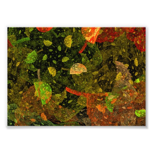 Najaars kleurrijk decoratief ontwerp foto afdruk (Voorkant)
