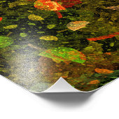 Najaars kleurrijk decoratief ontwerp foto afdruk (Hoek)