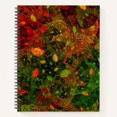 Najaars kleurrijk decoratief ontwerp notitieboek (Voorkant)