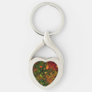 Najaars kleurrijk decoratief ontwerp sleutelhanger