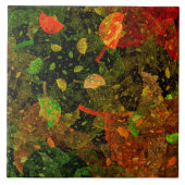 Najaars kleurrijk decoratief ontwerp tegeltje (Voorkant)