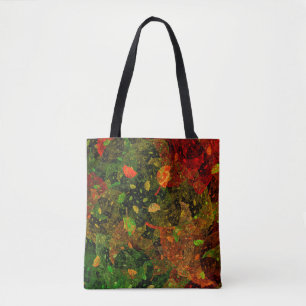 Najaars kleurrijk decoratief ontwerp tote bag