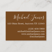 Najaars laat Herfst Natuur olievloeistof Visitekaartje (Achterkant)