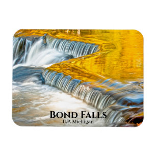 Najaars Leaf Reflections Bond Herfsten Waterval Magneet