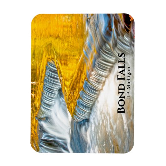 Najaars Leaf Reflections Bond Herfsten Waterval Magneet (Verticaal)