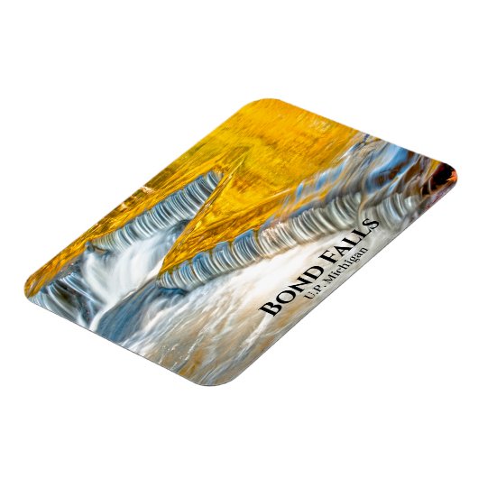 Najaars Leaf Reflections Bond Herfsten Waterval Magneet (Linkerzijde)