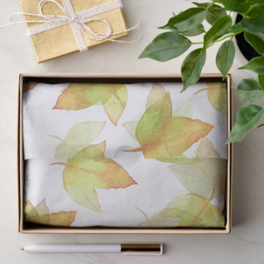 Najaars Leaves Falling, kleuren van Herfst Tissuepapier (Geschenk)