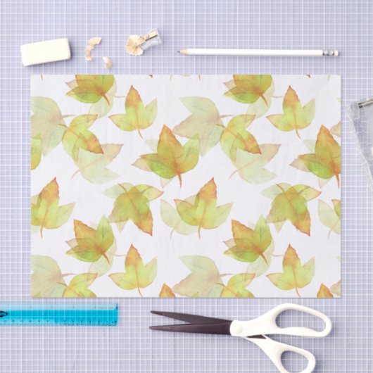 Najaars Leaves Falling, kleuren van Herfst Tissuepapier (Craft)