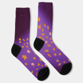 Najaars Leaves & Rozen Sustainable Crew Sock Sokken (Rechts)