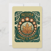 Najaars Magische  stijl Kaart (Voorkant)