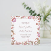 Najaars Medley Save the Date Wedding Card (Staand voorkant)