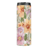 Najaars Modern botanische Elegant waterverf art. Thermosbeker (Achterkant)