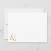 Najaars monogram gepersonaliseerd Stationery Notitiekaartje (Voorkant)