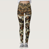 Najaars Mosaic Pattern Leopard All-Over-Print Leggings (Voorkant)