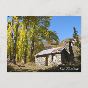 Najaars Natuur, Hut, Land, Nieuw-Zeeland Briefkaart