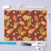 Najaars Natuur van eikenbladeren en eikels Tissuepapier (Craft)