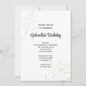 Najaars Oak Leaves Birthday Kaart (Voorkant)