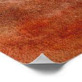 Najaars Oranje grijze bruiloft en cadeaus Poster (Hoek)