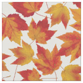 Najaars Oranje rode Maple verlaat patroon Stof (Close Up)