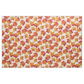 Najaars Oranje rode Maple verlaat patroon Stof (Fat Quarter)