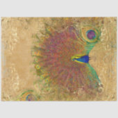 Najaars  Peacock Feather Gold-ontkoppeling Tissuepapier (Voorkant)