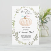 Najaars Pompoenen Hij of zij Kaart (Staand voorkant)