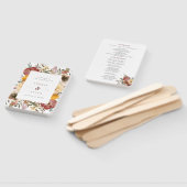 Najaars programma Blooms Burgundy & Oranje huwelij Handwaaier (Niet-gemonteerd)