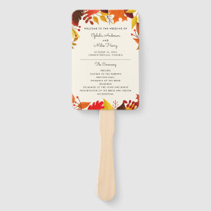Najaars programma Leaves Wedding Handwaaier
