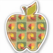 Najaars quilt Contour Sticker (Voorkant)