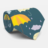 Najaars regenachtige dag met het herfstpatroon don stropdas (Opgerold)