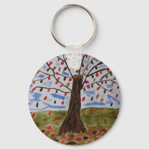 Najaars - Ring Button sleutel Sleutelhanger