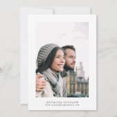Najaars Romance Gold Lijst Burgundy Weddenfoto Save The Date (Achterkant)