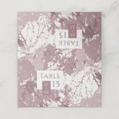 Najaars Roos leveert bruiloft Plaatskaartje (Buitenkant ongevouwen)