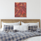Najaars schilderwerk van Trio Canvas Afdruk (Insitu (Slaapkamer))