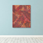 Najaars schilderwerk van Trio Canvas Afdruk (Insitu (Houten vloer))