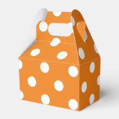 Najaars Seizoen White Polka Dot Pattern Favor Box Bedankdoosjes (Achterkant)