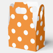 Najaars Seizoen White Polka Dot Pattern Favor Box Bedankdoosjes (Geopend)