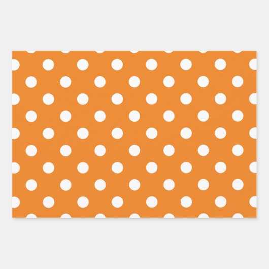 Najaars Seizoen White Polka Dot Pattern Inpakpapier Vel (Voorkant 2)