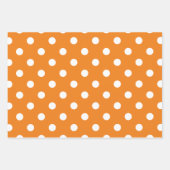 Najaars Seizoen White Polka Dot Pattern Inpakpapier Vel (Voorkant)