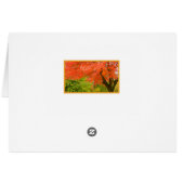 Najaars Splendor/denking van u/wenskaart (Achterkant Horizontaal)