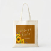 Najaars Sunflower Custom Wedding Tote Bag (Voorkant)