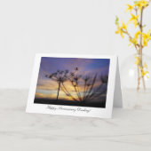 Najaars Sunset Echoes - Happy Jubileum Darling Kaart (Gele Bloem)