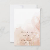 Najaars Symphony Wedding Wishing Well Kaart (Achterkant)