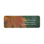 Najaars terugkeringsadres voor kleuren etiket (Voorkant)